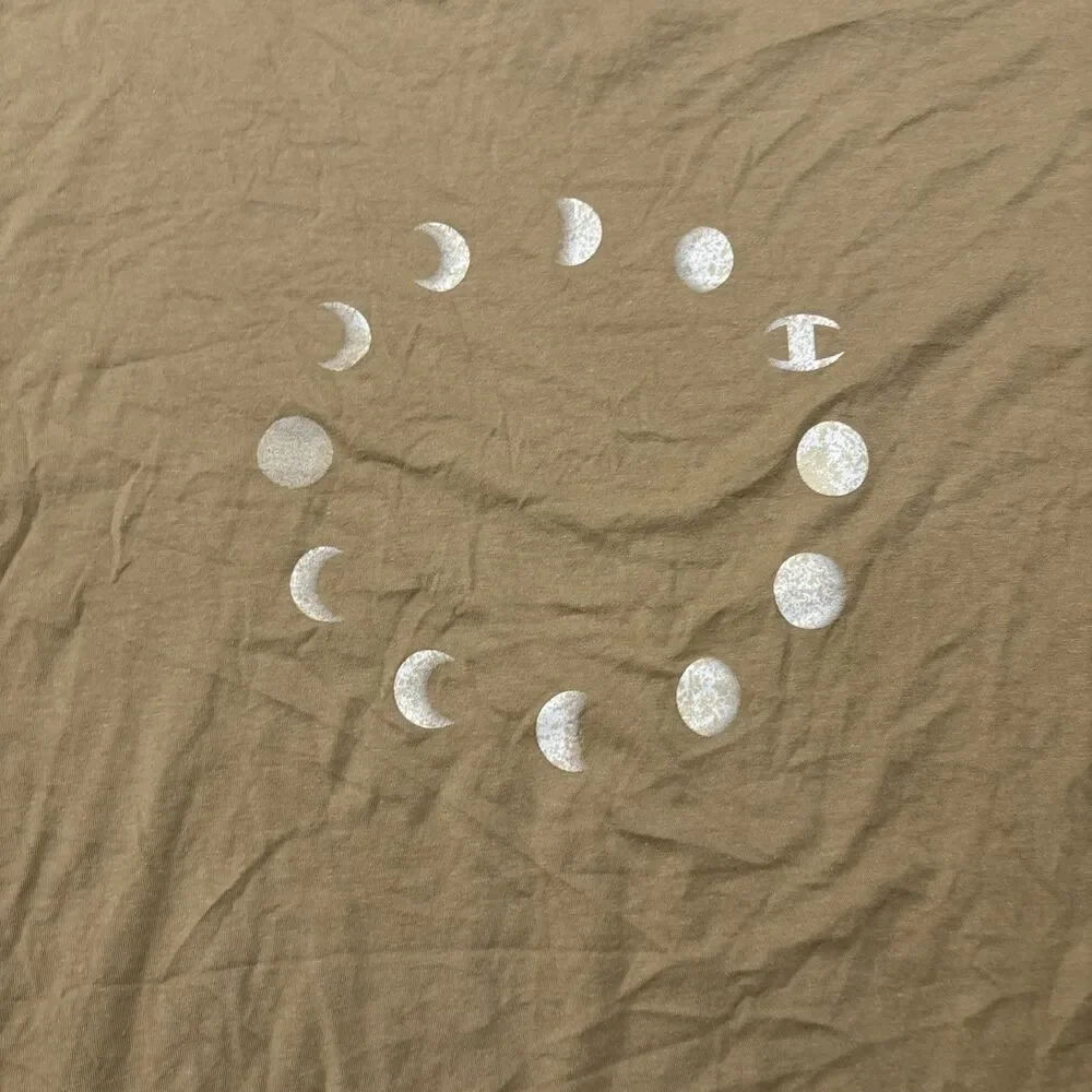 Champion Men’s 2XL Brown Moon Phase Graphic T-Shirt Short Sleeve Logo Tee - Picture 6 of 7
